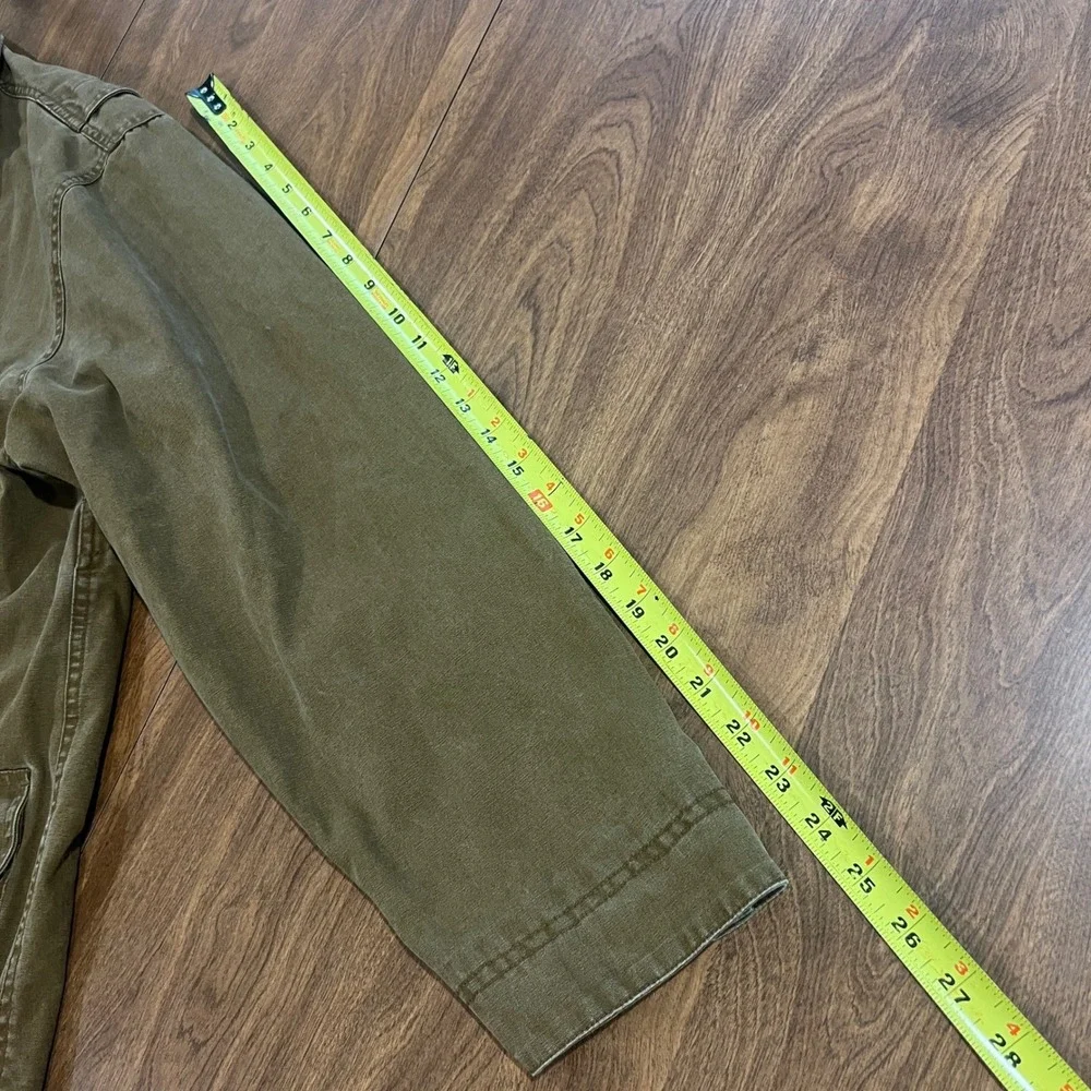 Levi Strauss Mens Canvas Chore Coat Tan Brown Corduroy Collar Field Jacket XL
